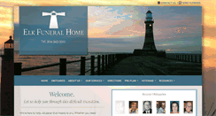 Desktop Screenshot of elkfuneralhome.com